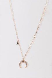 Star & Moon Charm Necklace