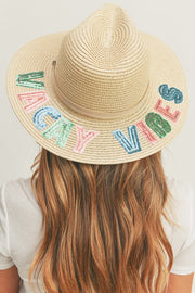 Vacay Vibes Sequin Packable Sun Hat