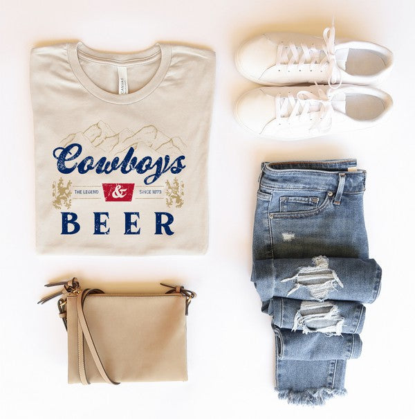 Cowboys and Beer Graphic Tee