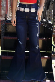 Lucky & Blessed High Rise Flare Bell Bottom Jeans