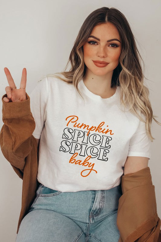 Pumpkin Spice Spice Baby Fall Graphic Tee