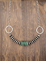 Diva Stone Chain Necklace - Handmade