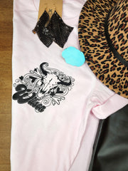 Lainey Light Pink Graphic Tee