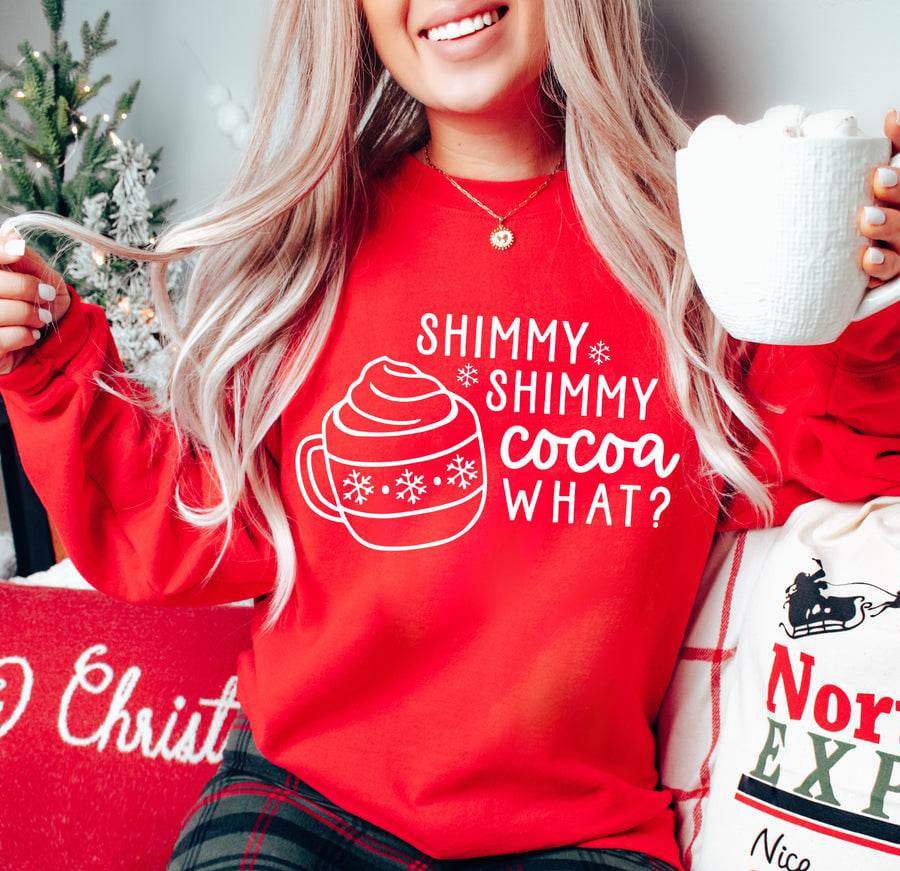 Shimmy Shimmy Cocoa What? Long Sleeve Graphic Shirt