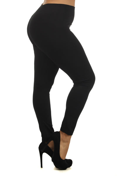 Black Ultra Soft Fleece Lined Leggings - Regular & Plus