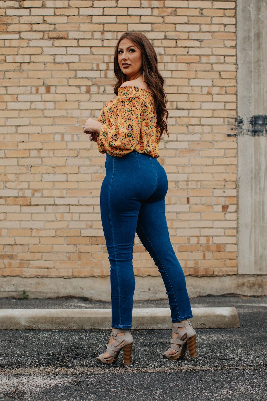 Lucky & Blessed Wide Waistband Jean Jeggings